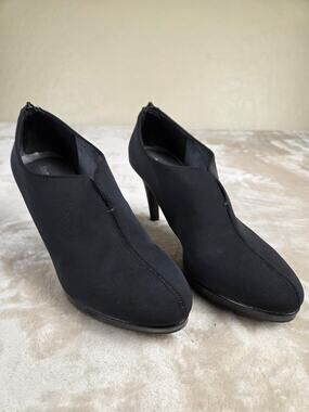 Jasmin Vintage Black Stretch Booties